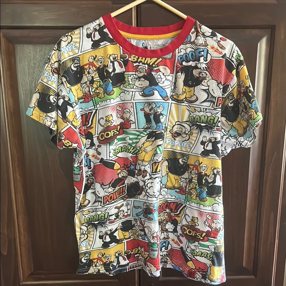Troublemaker Sz 2XL (see measurments) Comic Cartoon Print Popeye T-Shirt
